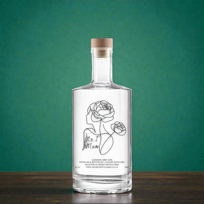 Mother Nurture No.1 Mum Engraved Gin a unique gift for mothers day, birthdays or special occasions