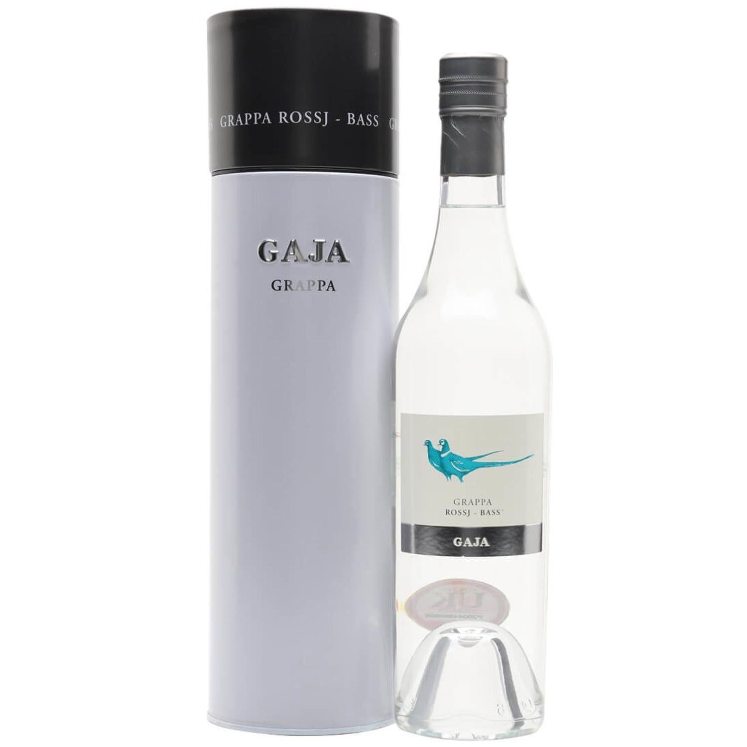 Gaja Grappa RossjBass In Gift Tube Next Day Delivery Secret Bottle