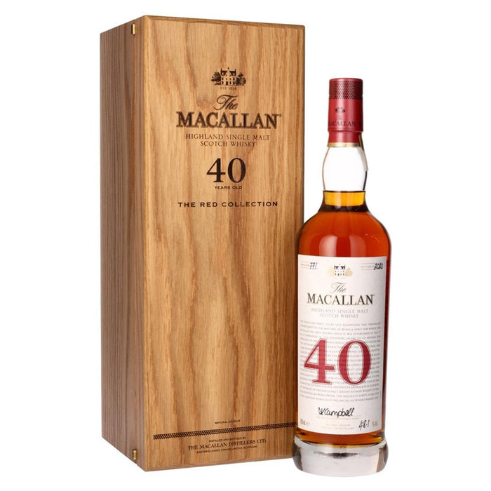 Macallan Red Collection 40 Year Old Whisky 70cl