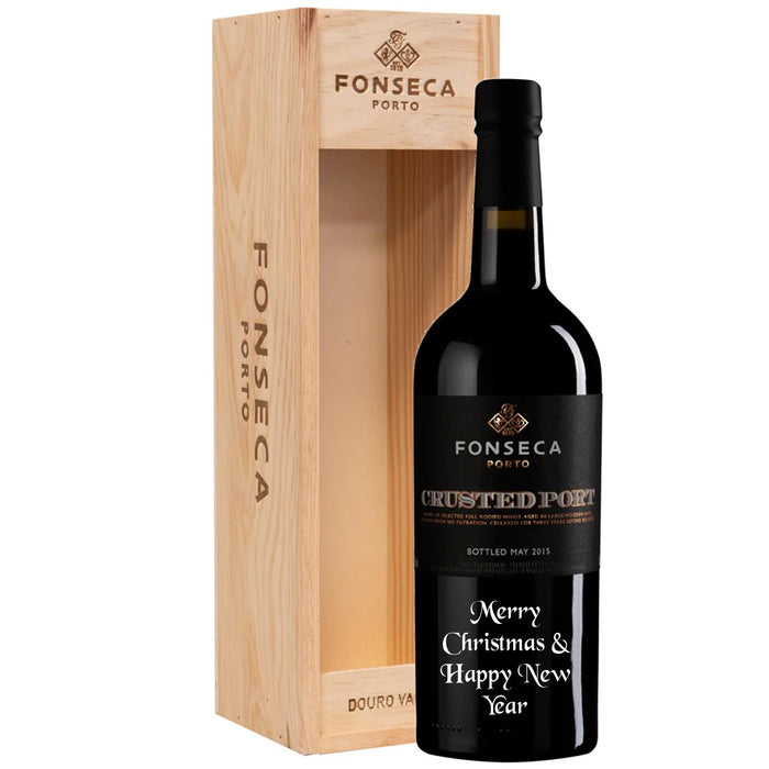 Fonseca Crusted Port Merry Christmas & Happy New Year Engraved 75cl