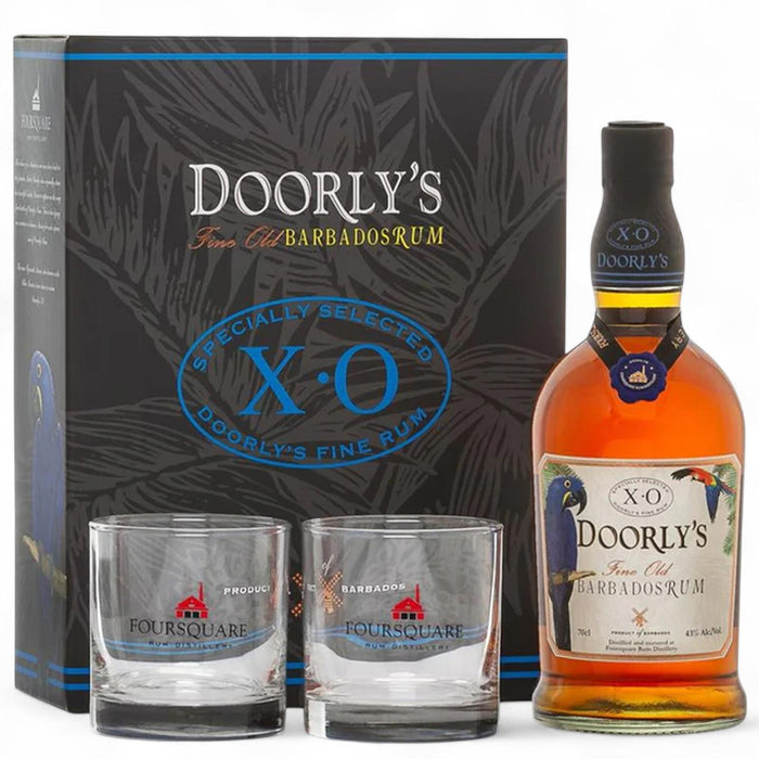Doorly's XO Fine Old Barbados Rum 2 Glass Gift Set