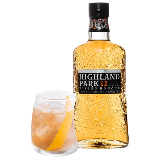 Highland Park 12 Year Old Whisky With Free Glass 70cl