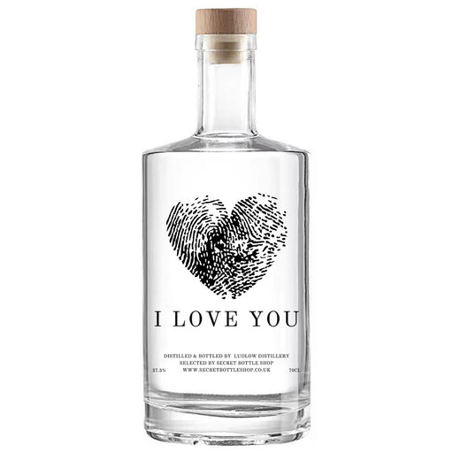 Secret Bottle Shop I Love You Engraved Gin
