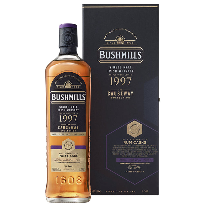 Bushmills Causeway 1997 Rum Cask Irish Whiskey 70cl