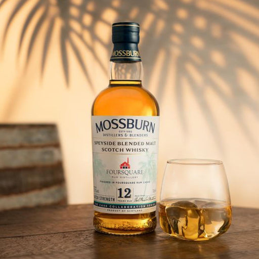 Mossburn Foursquare 12 Year Old Whisky & Glass