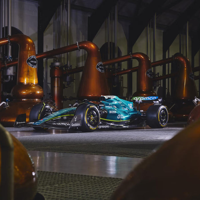 Aston Martin F1 Car In Whisky Distillery