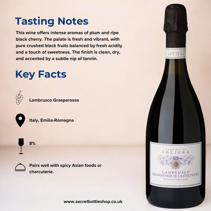 Cantina Di Soliera Lambrusco Grasparossa Di Castelvetro Infographic