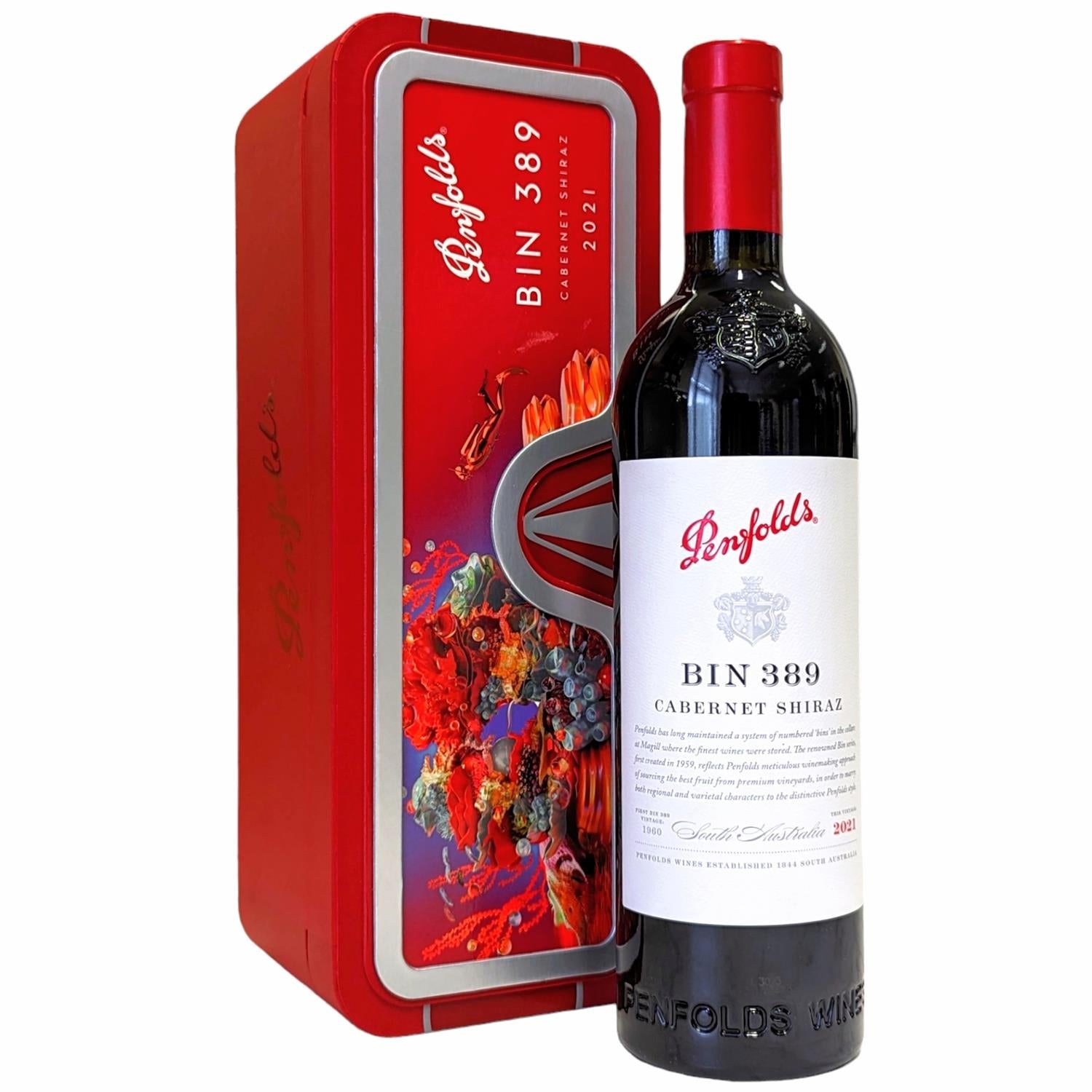 Penfolds Bin 389 Cabernet Shiraz In A Gift Tin | Next Day Delivery