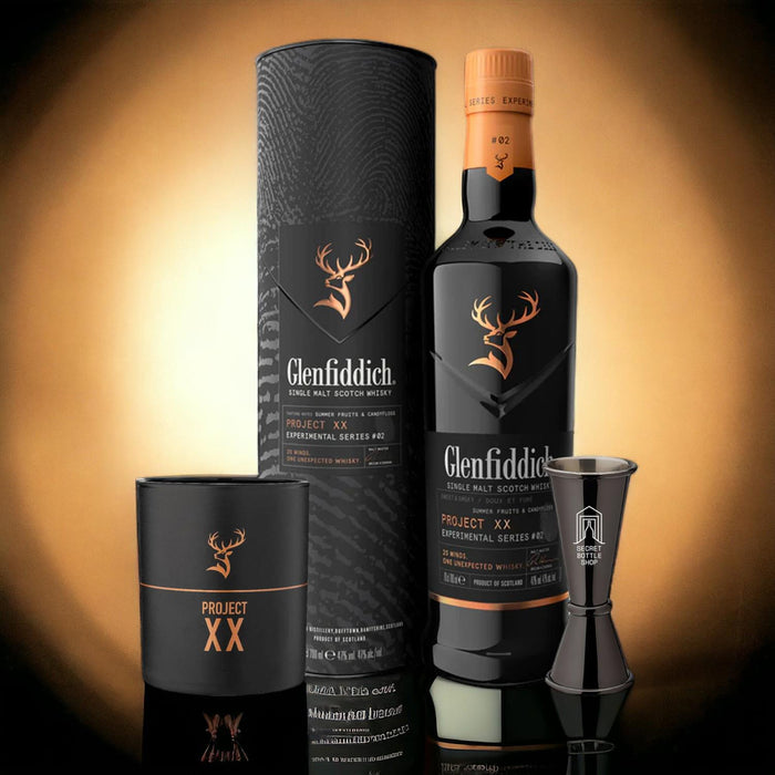 Glenfiddich XX Whisky Glass & Jigger Gift Set 70cl