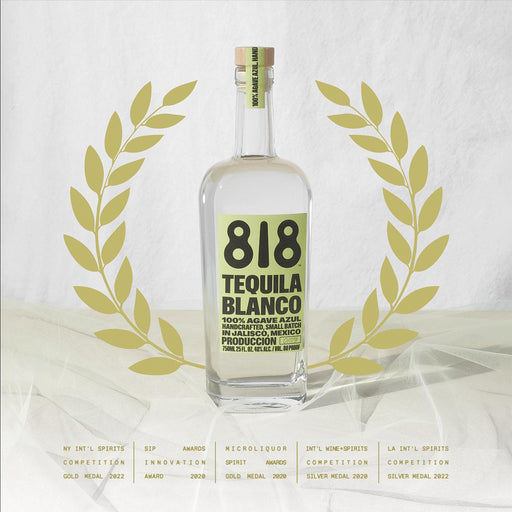 Award Wining 818 Blanco Tequila