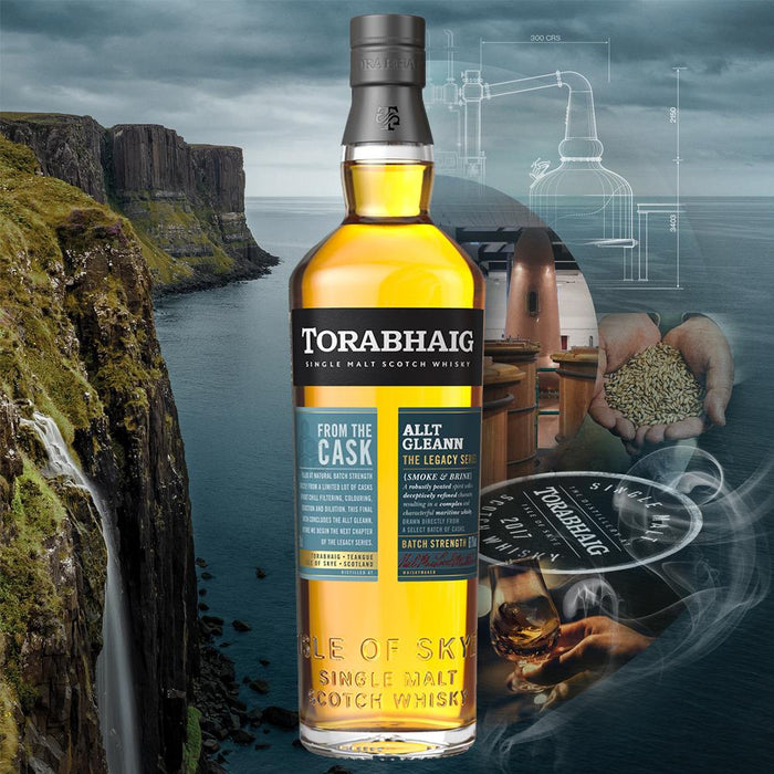 Torabhaig Allt Gleann Batch Strength Whisky Glass & Jigger Set 70cl