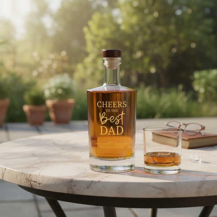 Cheers To The Best Dad Engraved Whisky 70cl