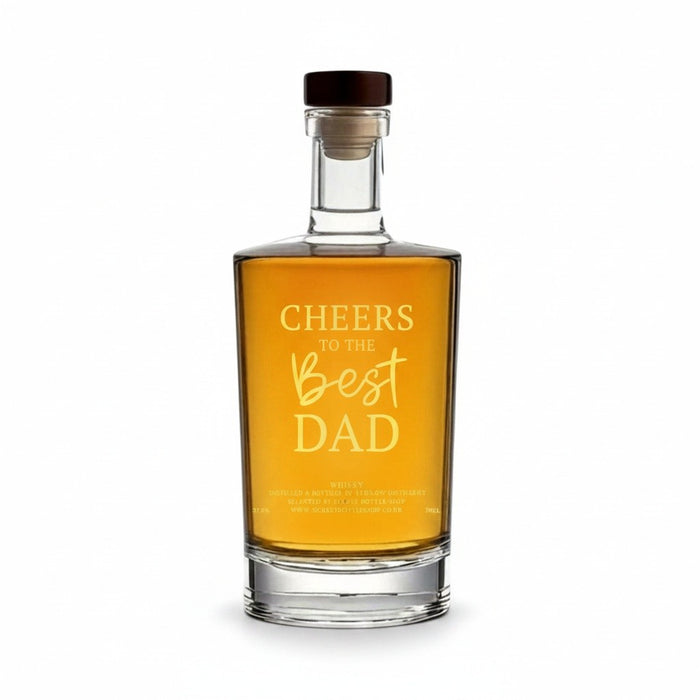 Cheers To The Best Dad Engraved Whisky
