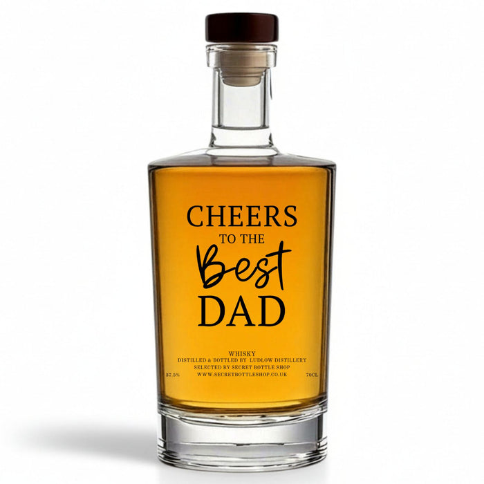 Cheers To The Best Dad Engraved Whisky