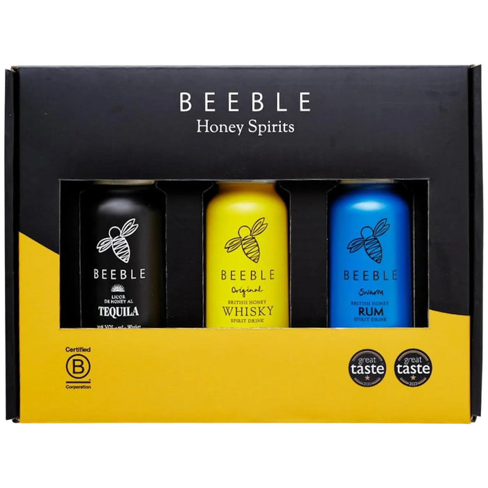 Beeble Honey Rum, Tequila & Whisky Trio Gift Set 3x5cl
