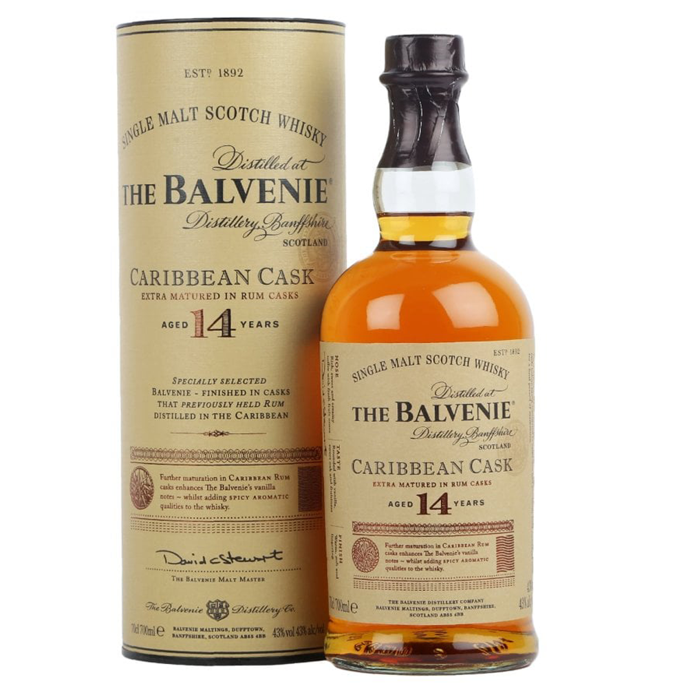Balvenie Caribbean Cask 14 Year Old Whisky | Next Day Delivery