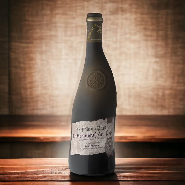 Pere Anselme La Fiole Du Pape Chateauneuf Du Pape & Wine Stopper 75cl
