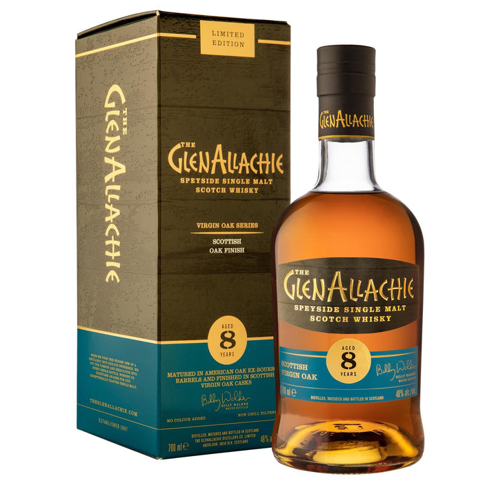 Glenallachie 8 Year Old Scottish Virgin Oak Whisky Gift Boxed