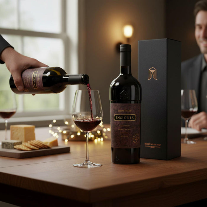 Enjoying Joseph Phelps Insignia With Cheese & Friends