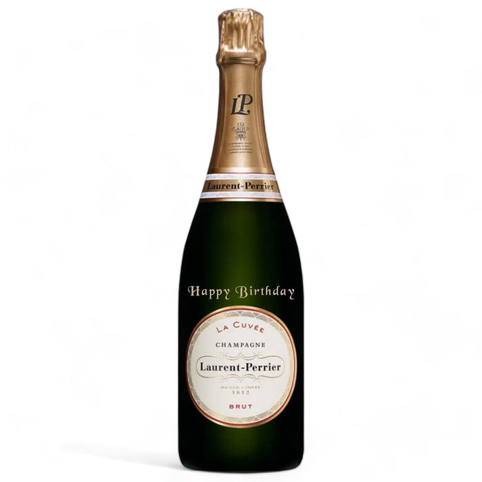 Laurent-Perrier La Cuvee Champagne Happy Birthday Engraved