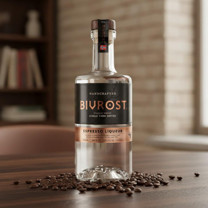 Bivrost Espresso Liqueur With Coffee Beans