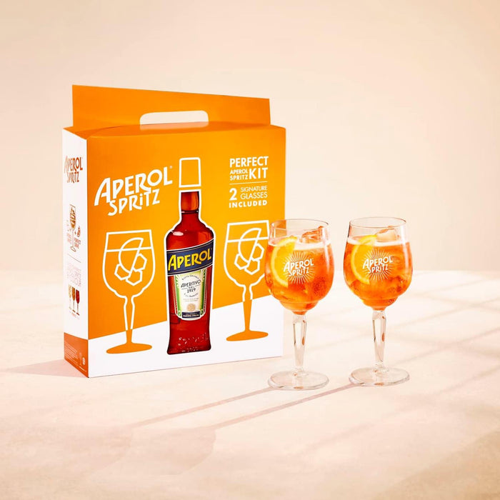 Aperol Spritz Gift Pack Including Aperol & 2 Aperol Spritz Glasses