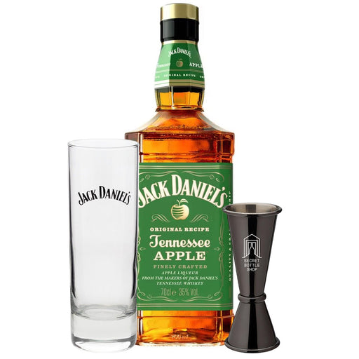 Jack Daniels Apple Whiskey Glass & Jigger Gift Set