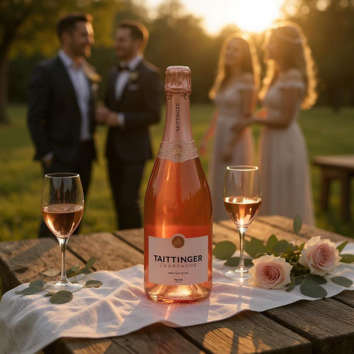Taittinger Rose Wedding Gift