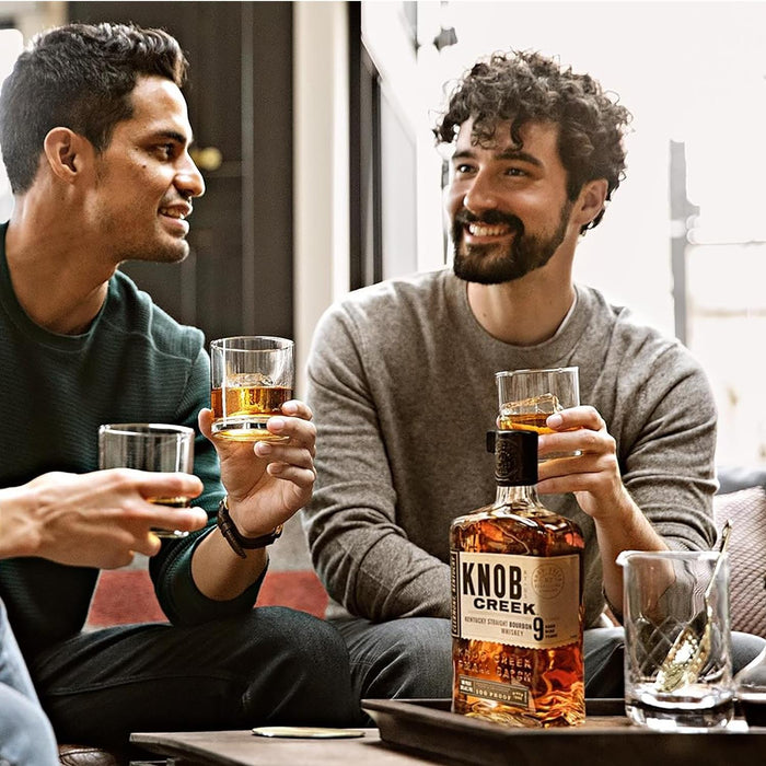 Enjoying Knob Creek Kentucky Straight Bourbon Whiskey With Friends