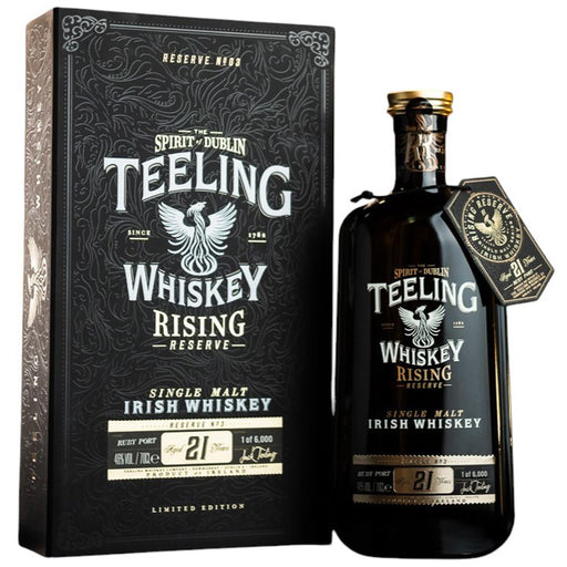 Teeling 21 Year Old Rising Reserve No.3 Ruby Port Cask Irish Whiskey Gift Boxed