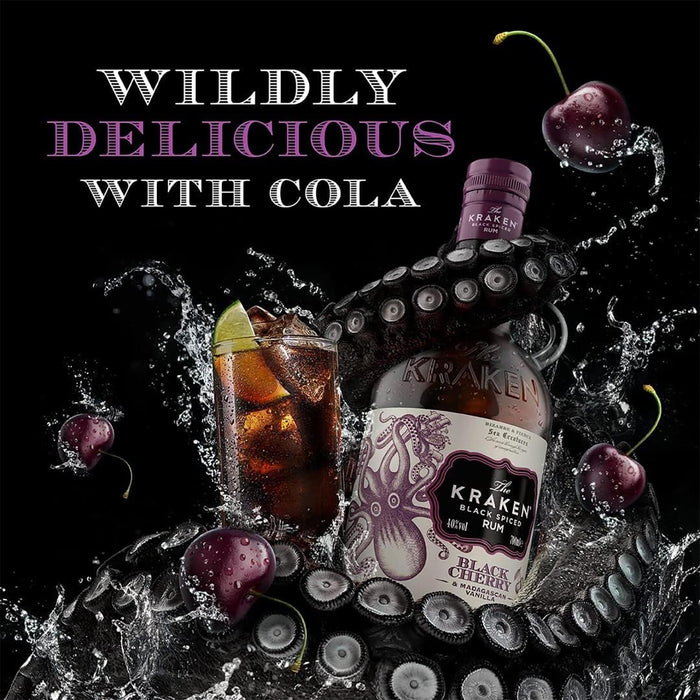 Kraken Black Cherry & Madagascan Vanilla Black Spiced Rum & Cola