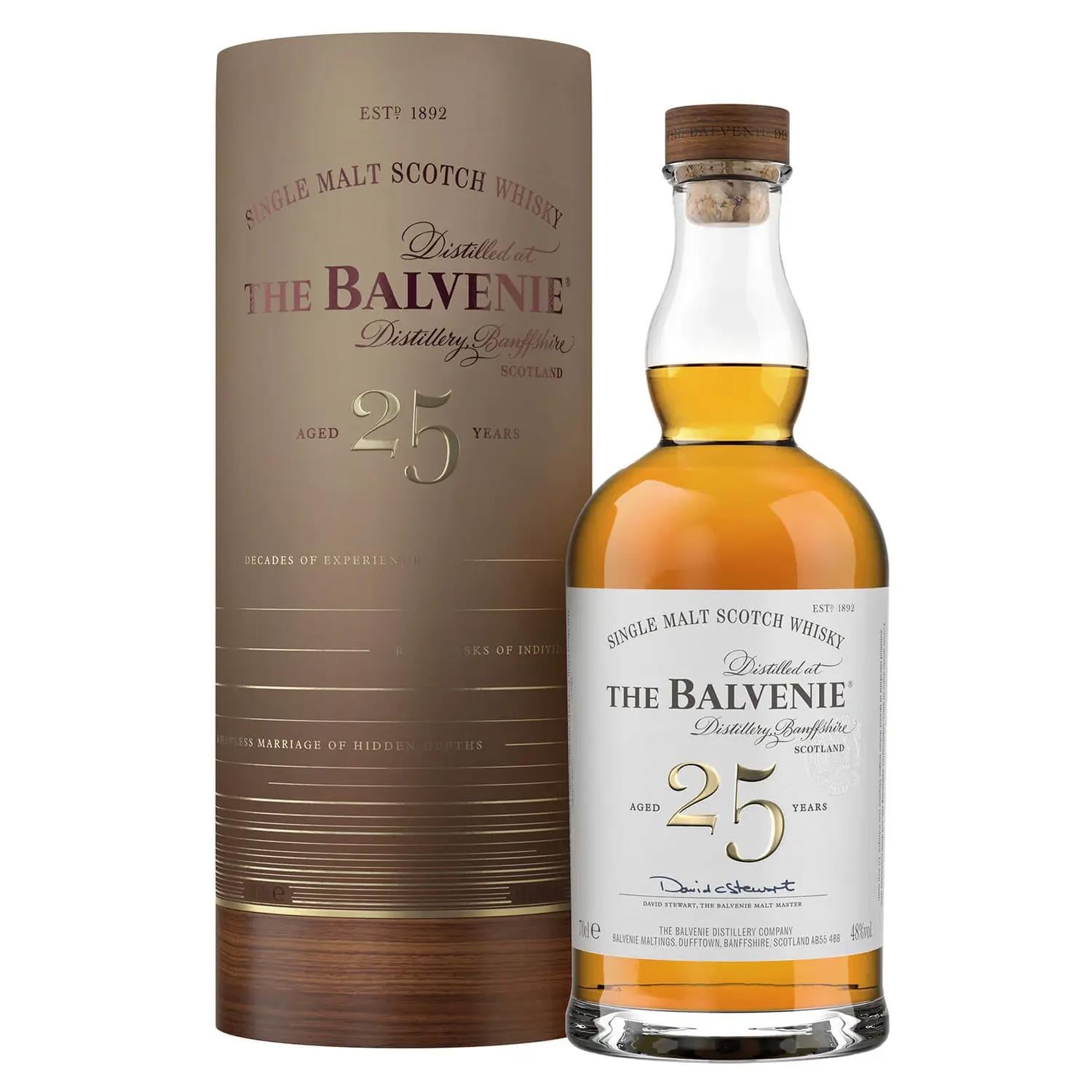 ＢＡＬＶＥＮＩＥ ２５年 Balvenie 25 Year Old Marriage Whisky In Gift Tube | Next Day Delivery