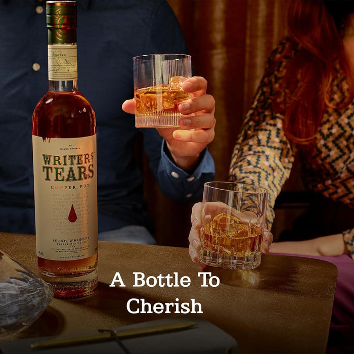 Sharing Writers Tears Copper Pot Irish Whiskey With Friend