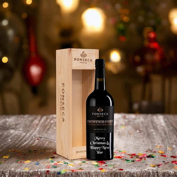Fonseca Crusted Port Merry Christmas & Happy New Year Engraved 75cl