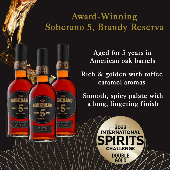 Soberano 5 Solera Reserva Spanish Brandy 70cl
