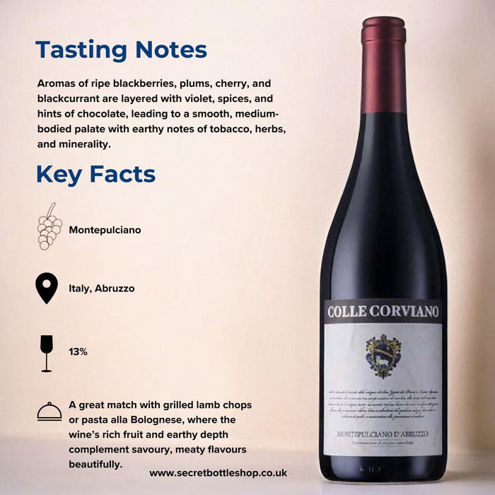 Colle Corviano Montepulciano D'abbruzzo Tasting Notes