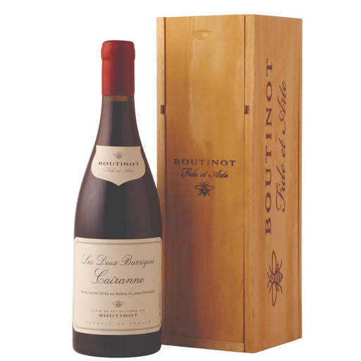 Boutinot Les Deux Barriques AOP Cairanne 2019 In Wooden Gift Box