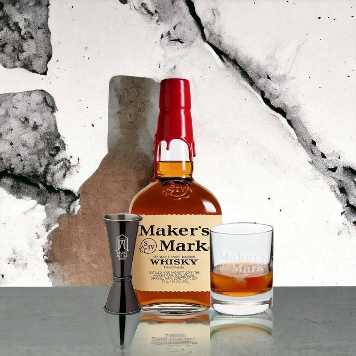 Maker's Mark Bourbon Glass & Jigger Set 70cl
