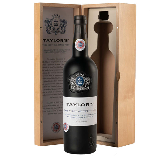 Taylor's Coronation Very Very Old Tawny Port HM King Charles III 75cl