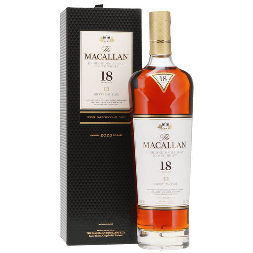 Macallan 18 Year Old Sherry Oak Whisky 2023 Release