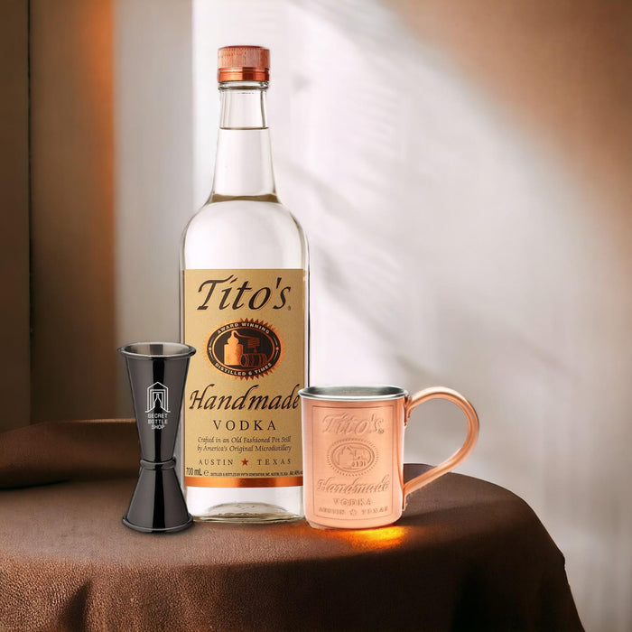 Tito's Vodka Copper Mug & Jigger Set 70cl
