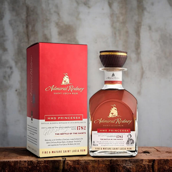Admiral Rodney HMS Princessa Rum Gift Boxed