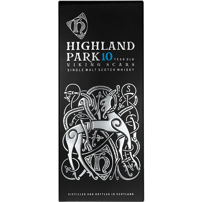 Front Display Of Highland Park 10 Year Old Whisky Miniature