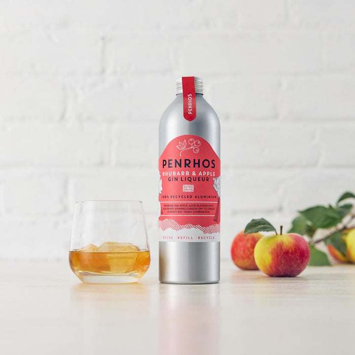 Penrhos Rhubarb & Apple Gin Liqueur In Glass