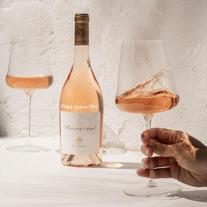 Whispering Angel Rose Happy Mother's Day Engraved 75cl