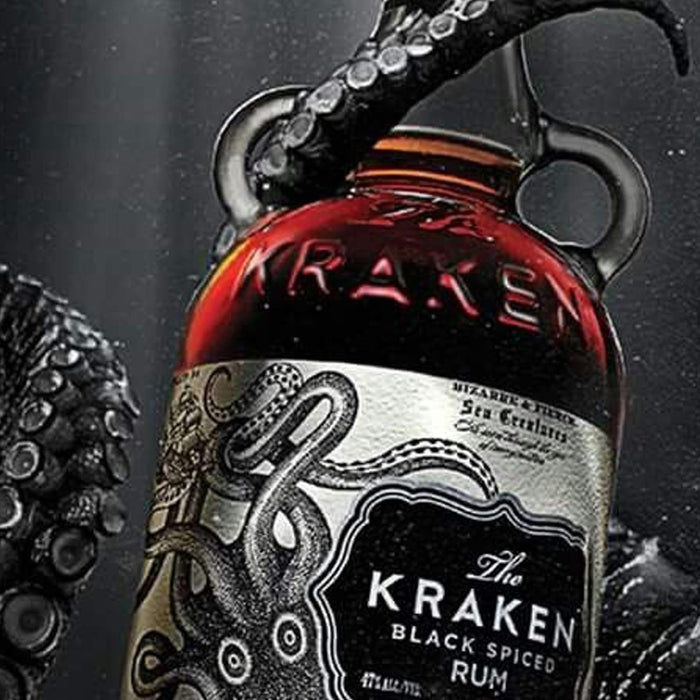 Kraken Black Spiced Rum Glass & Jigger Set 70cl