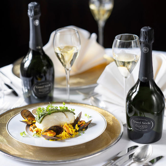 Laurent Perrier Grand Siecle With Food