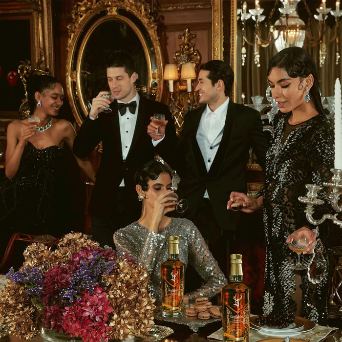 Group Enjoying Whisky