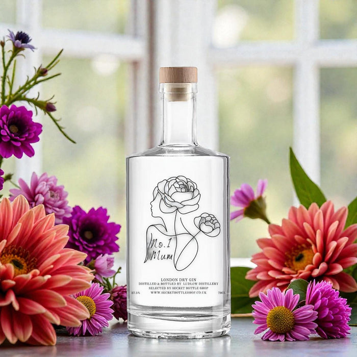 Mother Nurture No.1 Mum Engraved Gin makes a beautiful gift for mothers day