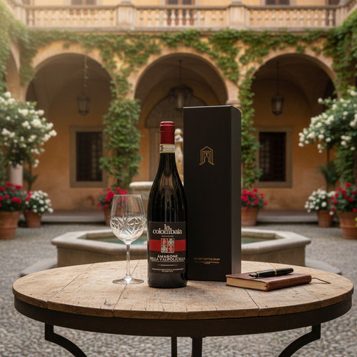 Montresor La Colombaia Amarone della Valpolicella DOCG Gift Boxed on a table